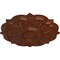 Ekena Millwork Deria Ceiling Medallion (Fits Canopies up to 6"), 20 1/4"OD x 1 1/2"P, Burnished Mahogany Crackle CM20DRBMC - alternate 2